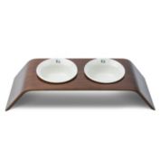 K1 PET DESIGN CapCap pet food table-Walnut