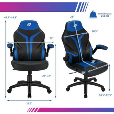 Color : Red, Size : 6862131cm Office Chair Video Game Chairs Gaming Chair Home Computer Chair Reclining Backrest Gaming Chair Student Dormitory Swivel Chair