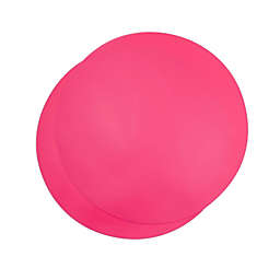 Juvale Round Silicone Microwave Mats, Hot Pink Pot Holders (11.75 x 11.75 In, 2 Pack)