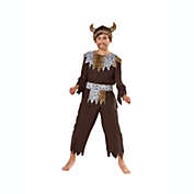 Northlight Brown and Black Caveman Warrior Boy Child Halloween Costume - Medium