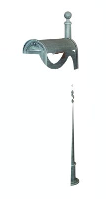 Special Lite Products Classic Curbside Mailbox with Ashland Mailbox Post - Verde Green