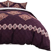 PiccoCasa Luxury Duvet Cover Set (No Duvet), Reversible Pattern Design 125gsm Bedding Comforter Cover Pillowcases Set Microfiber Quilt Cover for Men Women Teens King
