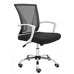 Modern Home Zuna Mid-Back Office Task Chair - Ergonomic Back Supporting Mesh Back Desk Chair