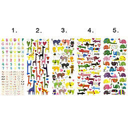 Wrapables Adorable Animal Puffy Stickers for Scrapbooking, Stationery, Diary, and Album (Set of 5)