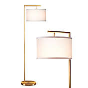 Montage Modern LED Floor Lamp - Antique Brass