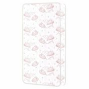 Evolur Dream On Me Sweet Dreams 6&quot; 88 Coil Spring Crib And Toddler Bed Mattress - Pink Vinyl Cover with baby