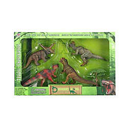 Nutcracker Factory 4-Pieces Dinosaurs Plastic Model Children's Toy Figures 15.25"