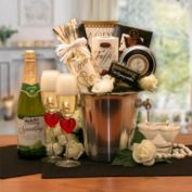 GBDS Romantic Evening For Two Gift Basket - Wedding Gift Basket - honeymoon gift set