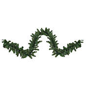 Northlight 9&#39; x 10" Green Pre-Lit Battery Operated LED Pine Artificial Christmas Garland - Multi Lights