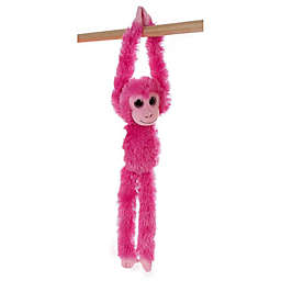 24" Aurora World Colorful Hanging Chimp Plush Stuffed Animal Monkey, Hot Pink