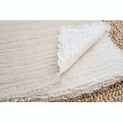 Anaya Home Crinkle Weave Linen Blanket