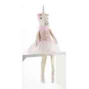 Sitting Unicorn in Pink Ballerina Tutu Plush Stuffed Animal 19 Inch New