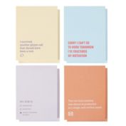 Paper Junkie 8 Pack Funny Sarcastic Notepads for Work & Office, Novelty Note Pads Gift for Coworkers, 4 Designs, 4.25x5.5