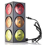 Kicko Halloween Traffic Light Lamp - Plug-In, Blinking Triple Sided Beside Lamp, 1225