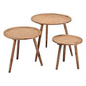 Zuo Modern Paul Accent Tables (Set of 3) Natural