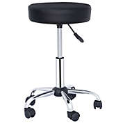 Segawe Hydraulic Rolling Stool Swivel Chair  Adjustable Height, Black