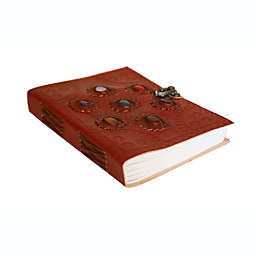 Cottage Handicraft, Hand-made Paper Journal with Several Stones