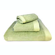 Bedvoyage Rayon Made from Bamboo Luxury Towels, 1 Bath, 1 Hand, 1 Washcloth - Sage