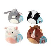 Squishmallows 5" Assorted Single - Receive 1 of 4 Styles - Horse, Pig, Donkey or Goat - Cute and Soft Farm Plush Stuffed Animals, Great Gift for Kids - Official Kellytoy - Ages 2+