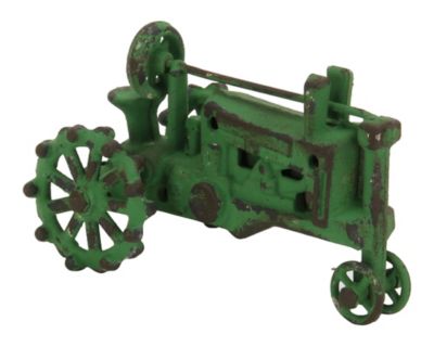 Cheungs Home Decorative Green Cast Iron Tractor