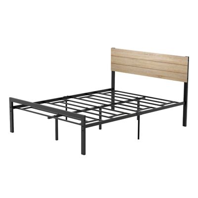 Idealhouse Vienna Full Platform Bed Frame with Mattress Foundation and Headboard