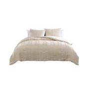 The Nesting Company Elm 3 Piece Comforter Set - King - Taupe