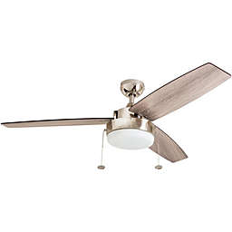 Prominence Home 52 inch Statham Pull Chain Ceiling Fan - Brushed Nickel
