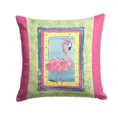 Multicolor 18x18 VezPress Flamingos Clothing Just Loves Funny Flamingo Lover Girl Throw Pillow 
