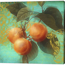 Metaverse Art Glowing Fruits II by Color Bakery 12-Inch x 12-Inch Canvas Wall Art