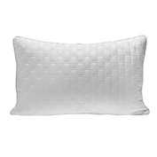 BedVoyage Melange viscose from Bamboo Cotton Quilted Decorative Pillow - Snow (sham with pillow insert)