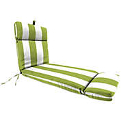 Jordan Manufacturing Jordan Manufacturing Outdoor French Edge Chaise Lounge Cushion- CABANA CITRUS