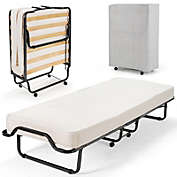 Costway Folding Bed with Memory Foam Mattress & Storage Bag Foldable Portable