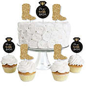 Big Dot of Happiness Nash Bash - Dessert Cupcake Toppers - Nashville Bachelorette Party Clear Treat Picks - Set of 24