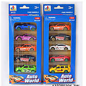 Nutcracker Factory Pack of 2 Auto World Die-Cast Racing Car 10&quot;