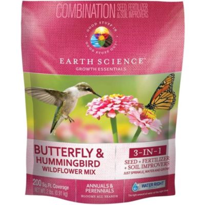 Earth Science Wildflower Butterfly & Hummingbird Mix, 3-in-1 Formula - 2lb bag