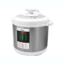 Everglade Home 6 qt. White Stainless Steel Energy Efficient Electric Pressure Cooker with 12 Cooking Programs