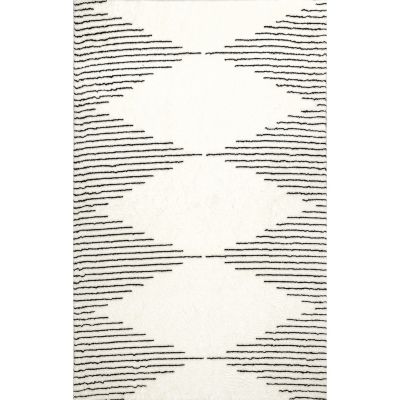 nuLOOM Christa Diamond Machine Washable Shag Area Rug