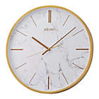 Alternate image 0 for Seiko 16" Carrara Wall Clock, Gold & White