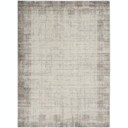Nourison Elation Abstract Modern Indoor Rug Ivory Grey 5'3