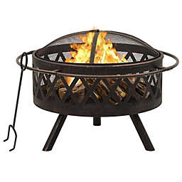 Home Life Boutique Rustic Fire Pit with Poker