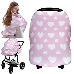 KeaBabies Baby Car Seat Cover, All-in-1 Nursing Cover, Car Seat Covers for Babies, Infant Car Seat Cover (Sweetheart)