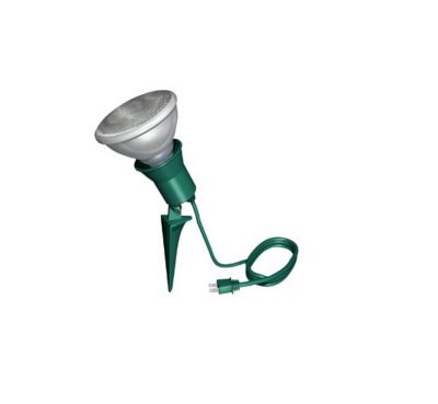 Northlight Green Outdoor Flood Lamp Holder with Ground Stake