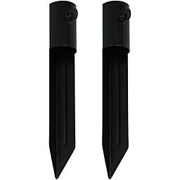 Sunnydaze Universal Ground Stake Durable Steel Torch Accessory - Set of 2