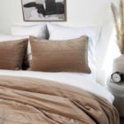 Alternate image 0 for Luxury Cotton Channel Stitched Velvet Quilt - King/Cal King - Sandstone   BOKSER HOME