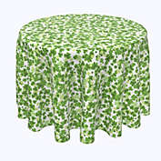 Fabric Textile Products, Inc. Round Tablecloth, 100% Polyester, 70" Round, St. Patrick&#39;s Day Puzzle Pieces