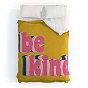 Deny Designs June Journal Be Kind in Yellow Comforter