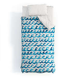 Deny Designs Schatzi Brown Swell Aqua Comforter