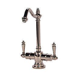 AquaNuTech AquaNuTech Traditional Hook Spout Hot and Cold Water Filtration Faucet, Polished Nickel