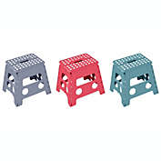 Lexi Home Foldable Space Saving Step Stool 12" inch - Set of 3