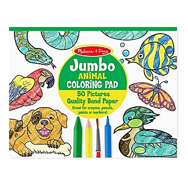 Melissa And Doug Animal Jumbo Coloring Pad. View a larger version of this product image.